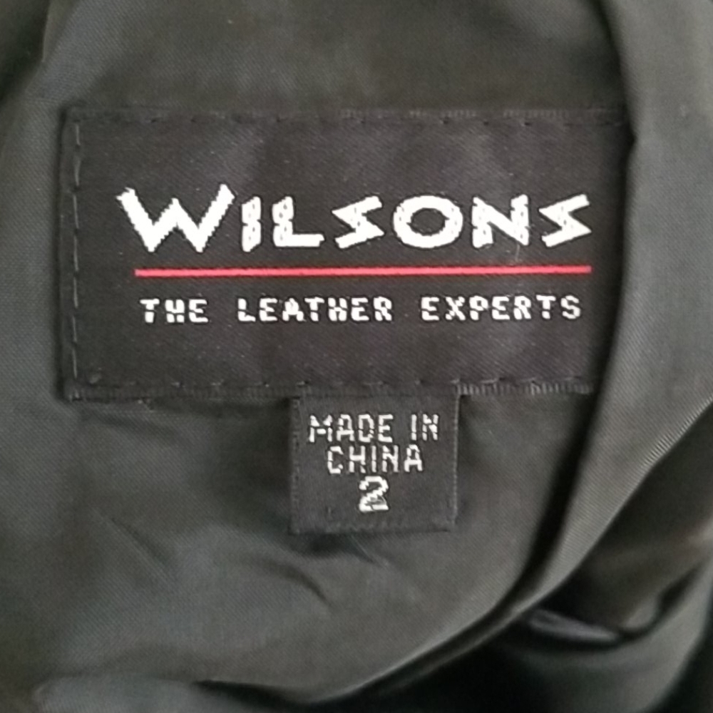 Wilsons Black 100% Genuine Leather Skirt - Picture 4 of 5
